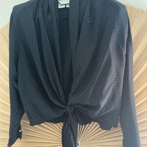 Max Mara vintage polka dot blouse